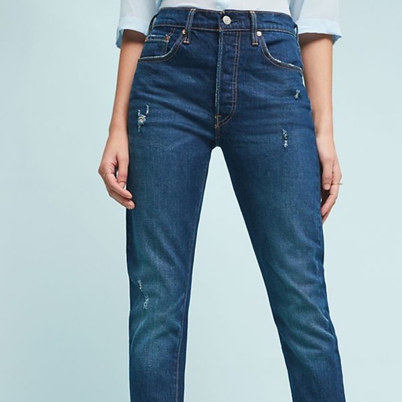 NWTLevi's 501 Skinny Stretch with Raw Hem - Picture 8 of 8